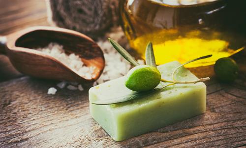 Soap made of olive